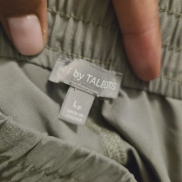 T by Talbots | Green Athleisure Pants (Size Large Petite) - Picture 2 of 8